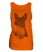 Basenji Sketch Ladies Vest