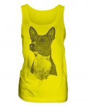 Basenji Sketch Ladies Vest