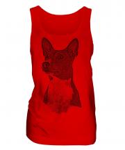 Basenji Sketch Ladies Vest