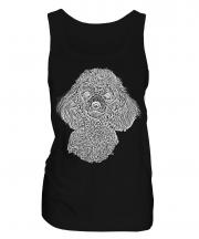 Poodle Sketch Ladies Vest
