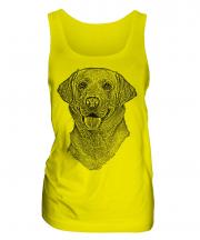 Labrador Retriever Sketch Ladies Vest