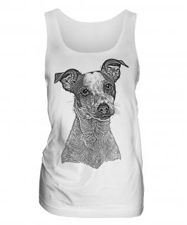 Jack Russell Terrier Sketch Ladies Vest
