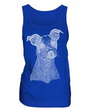 Jack Russell Terrier Sketch Ladies Vest