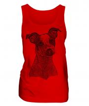 Jack Russell Terrier Sketch Ladies Vest