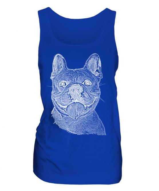 French Bulldog Sketch Ladies Vest
