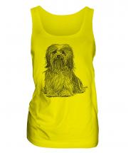 Havanese Sketch Ladies Vest