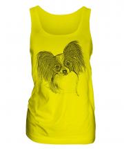 Papillon Sketch Ladies Vest