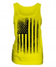 Stars And Stripes Faded Print Ladies Vest