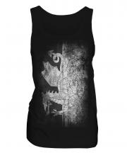 Welsh Flag Faded Print Ladies Vest