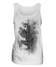 Welsh Flag Faded Print Ladies Vest