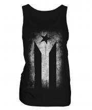 Cuban Flag Faded Print Ladies Vest