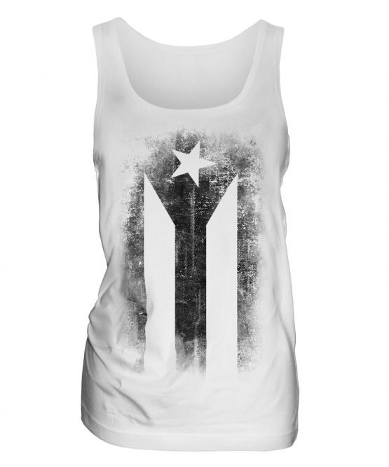 Cuban Flag Faded Print Ladies Vest