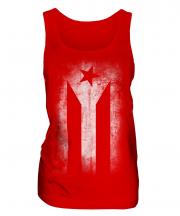 Cuban Flag Faded Print Ladies Vest