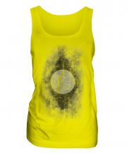 Brazil Flag Faded Print Ladies Vest