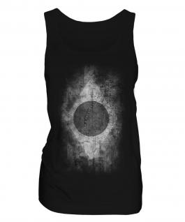 Brazil Flag Faded Print Ladies Vest