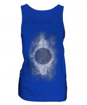 Brazil Flag Faded Print Ladies Vest