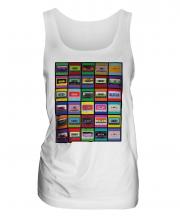 Pop Art Cassette Tapes Ladies Vest