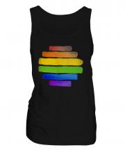 Gay Pride Watercolour Ladies Vest