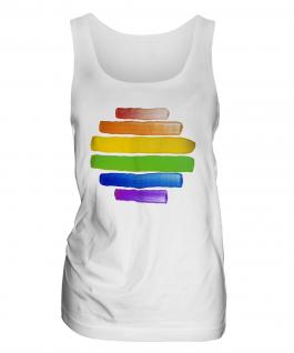 Gay Pride Watercolour Ladies Vest