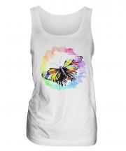 Butterfly Watercolour Ladies Vest