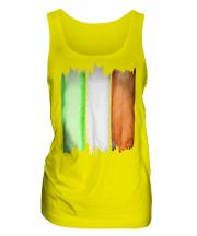 Ireland Flag Watercolour Ladies Vest