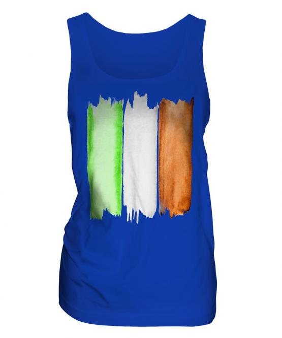 Ireland Flag Watercolour Ladies Vest
