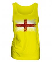 England St George Distressed Flag Ladies Vest