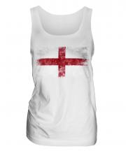 England St George Distressed Flag Ladies Vest