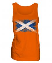 Scotland Distressed Flag Ladies Vest