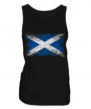 Scotland Distressed Flag Ladies Vest