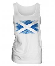 Scotland Distressed Flag Ladies Vest