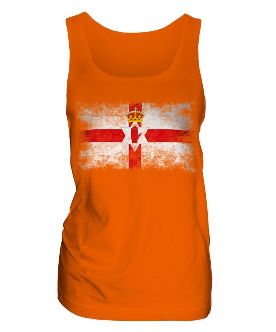 Northern Ireland Distressed Flag Ladies Vest