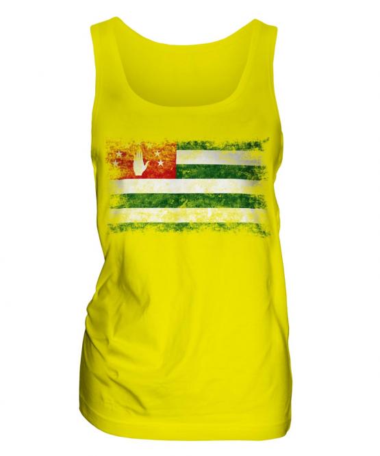 Abkhazia Distressed Flag Ladies Vest