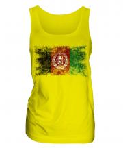 Afghanistan Distressed Flag Ladies Vest