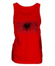 Albania Distressed Flag Ladies Vest