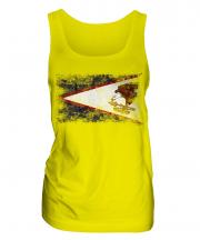 American Samoa Distressed Flag Ladies Vest