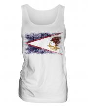 American Samoa Distressed Flag Ladies Vest
