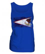 American Samoa Distressed Flag Ladies Vest