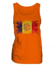 Andorra Distressed Flag Ladies Vest