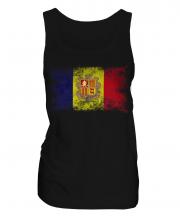 Andorra Distressed Flag Ladies Vest