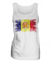 Andorra Distressed Flag Ladies Vest