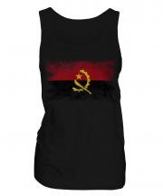 Angola Distressed Flag Ladies Vest