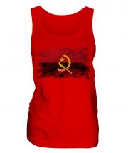 Angola Distressed Flag Ladies Vest