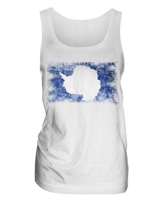Antartica Distressed Flag Ladies Vest