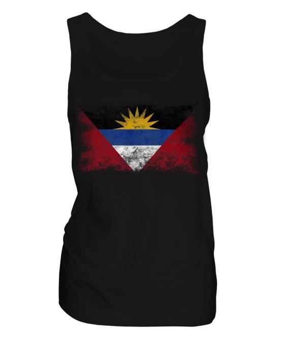 Antigua And Barbuda Distressed Flag Ladies Vest