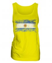 Argentina Distressed Flag Ladies Vest