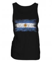 Argentina Distressed Flag Ladies Vest