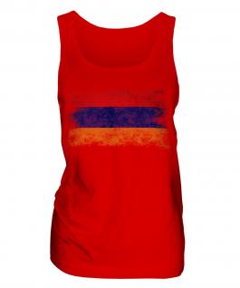 Armenia Distressed Flag Ladies Vest