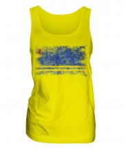 Aruba Distressed Flag Ladies Vest