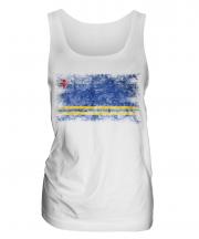 Aruba Distressed Flag Ladies Vest